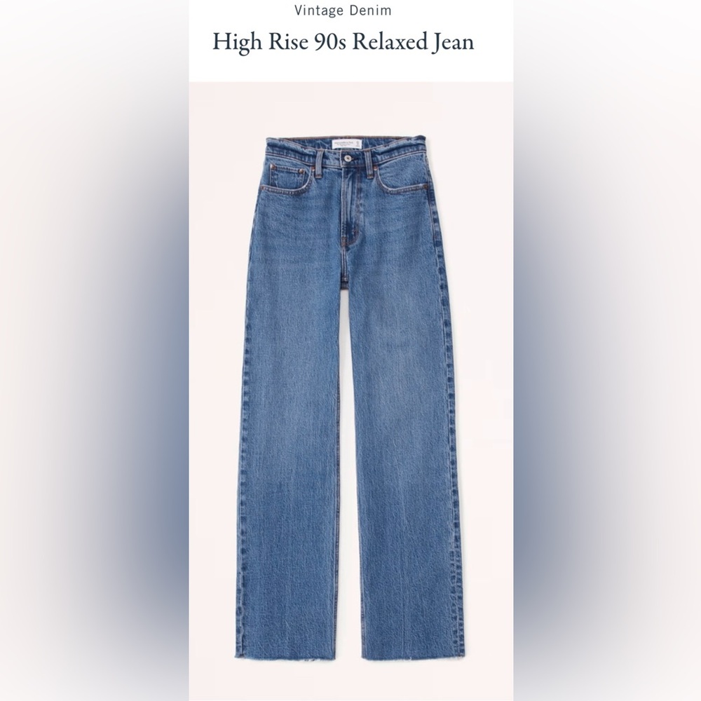 Abercrombie High Rise Relaxed Jean